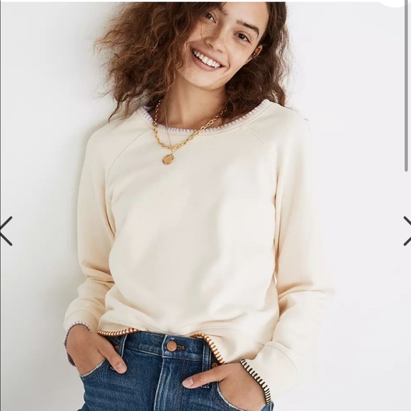 Madewell-stitched shrunken sweatshirt - Picture 6 of 6